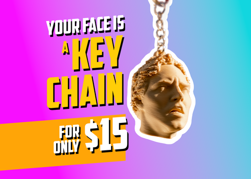 Your Face is a Key Chain | 3D Face Replica